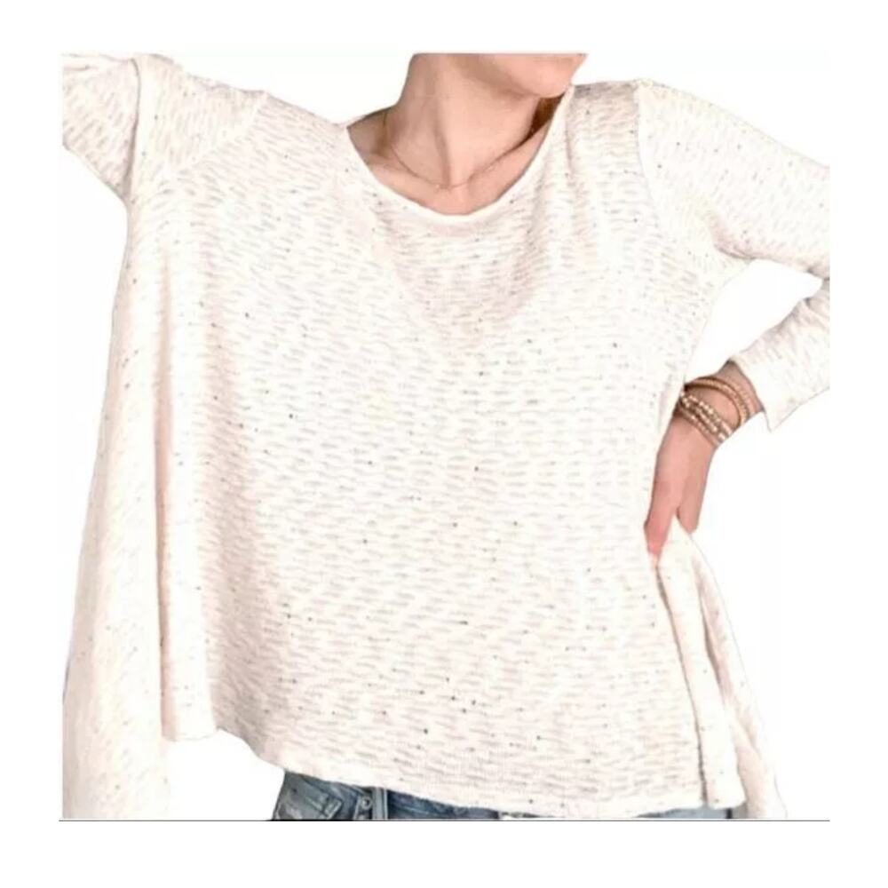 Anthropologie Cream Crew Neck Sweater